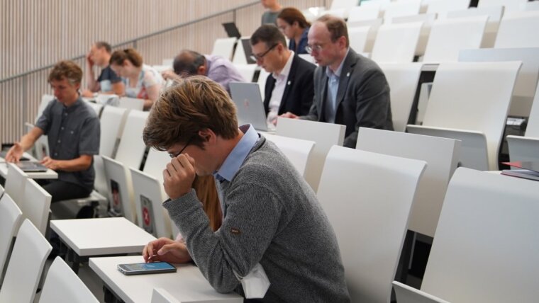 Meta-Active researchers in the audience during the Annual Meeting